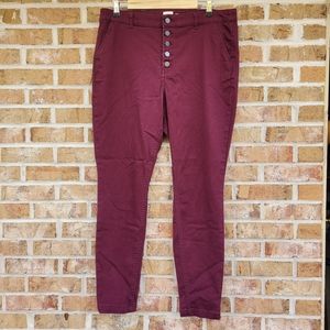A New Day High-rise Skinny Wine Jeans